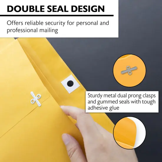 BAZIC Clasp Envelope 10" X 13" (100/Pack) {4}