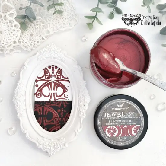 Art Extravagance - Jewel Texture Paste - Precious Rubies - 1 jar, 3.4 fl oz (100 ml) {4}