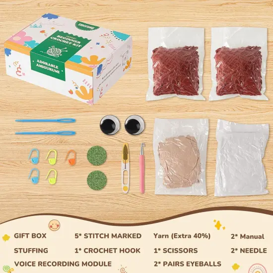 13 Inches Highland Cow Crochet Kit {2}