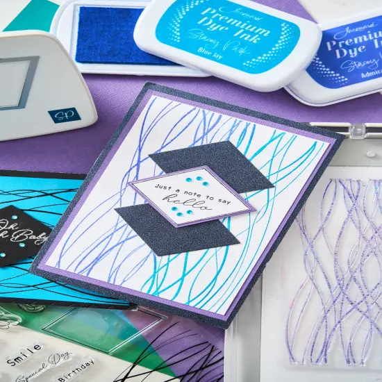 Sizzix A5 Clear Stamps W/Framelits Dies By Stacey Park 14/Pk-Creative Coordinations, Live Wire {4}