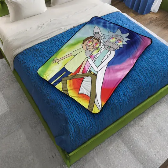 Rick and Morty Spiritual Leader Rick 45 x 60 Inch Fleece Throw Blanket {5}