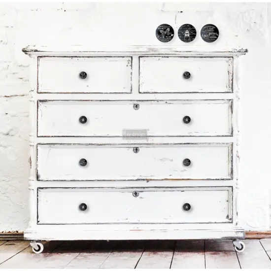 24 Redesign Knob Transfer - French Noir - 3 designs, sheet size 10.5x8.5, black & white rub-ons  {2}