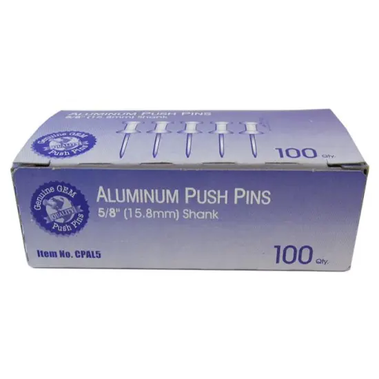 Push Pins 5/8" Steel Point 100/Box {2}