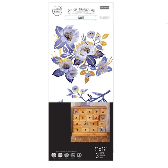 Small Transfers - Juliet &ndash; 3 sheets, 6&Prime;x12&Prime; {2}