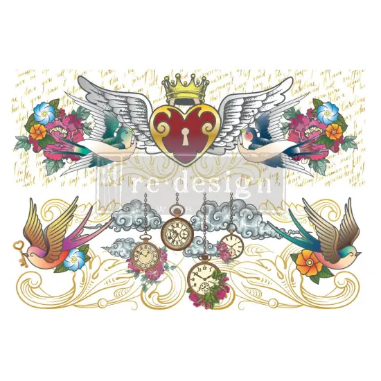 DecorTransfers&reg;CeCe-HeySailor-totalsheetsize24x35,cutinto2sheets rub-ons {1}