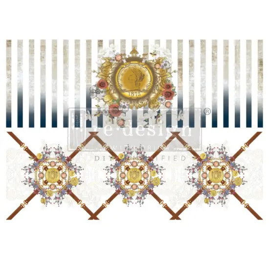 Decor Transfers® - Cece Stately & Stylish - total sheet size 24"x35", cut into 2 sheets {1}