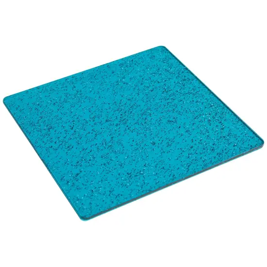 Sizzix Accessory Cutting Pads 6"X6" 1 Pair - Stacey Park-Teal With Glitter, Limited Edition {4}