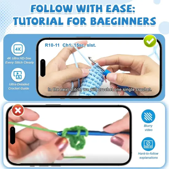 Crochet Axolotl Animal Kit (11.8'' Large Axolotl) {3}