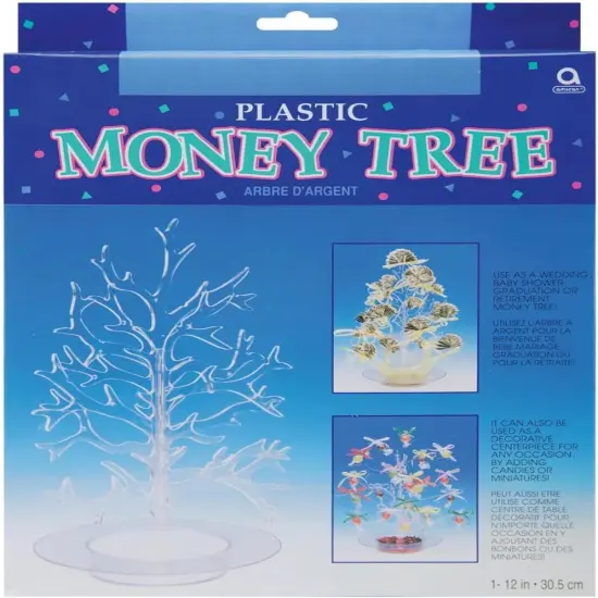Plastic Money Tree Table Centerpiece - 12.25in {1}