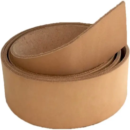 European Leather Works 9-10 oz. 3.2-4mm Vegetable Tanned Cowhide Leather Strip Sizes 1" to 3" Width X 84" Length {4}