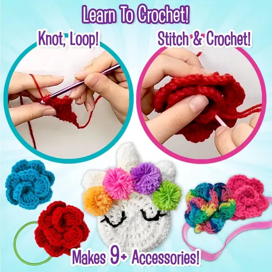 DIY All in One Crochet Knitting Kit - Multi Color {3}