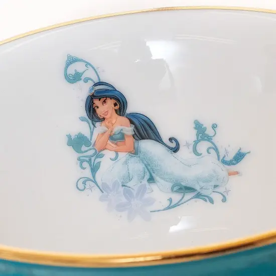 Disney English Ladies: Tiara Gold Jasmine Decorative Cup & Saucer {4}