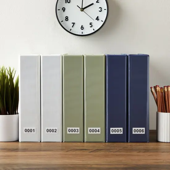 0001-1000 Count Inventory Numbered Stickers Roll, Self-Adhesive Consecutive Number Labels Tag for Storage Organizing, Moving Box Labeling, Business Supplies (White, 1.6x0.8 in) {3}