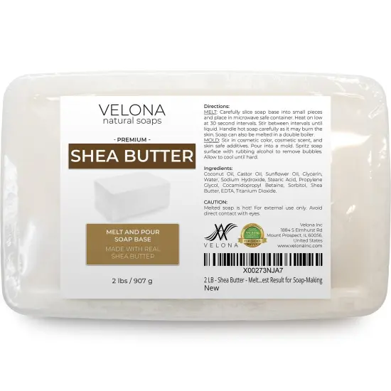 2 LB - Shea Butter - Melt and Pour Soap Base SLS/SLES free | Natural Bars for The Best Result for Soap-Making {1}