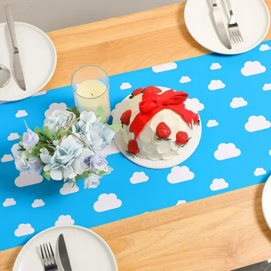 Cartoon Story Table Runner 13 x 72 Inch Blue Sky {3}