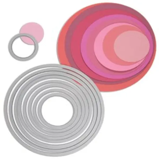Sizzix Framelits Dies 8/Pkg-Circles {3}