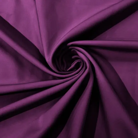 1 Yard Matte Bridal Crepe Fabric Lightweight Dull Stretch For Evening & Casual Wear Plum {1}