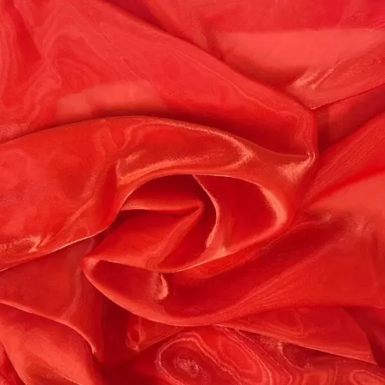 1 Yard Crystalized Reflective Liquid Faux Silk Chiffon Fabric for Bridal Gowns Evening Wear and Decor 59/60 Inches Width Burgundy {2}