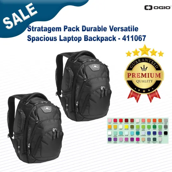 OGIO&reg; Stratagem Pack Durable Versatile Spacious Laptop Backpack {3}