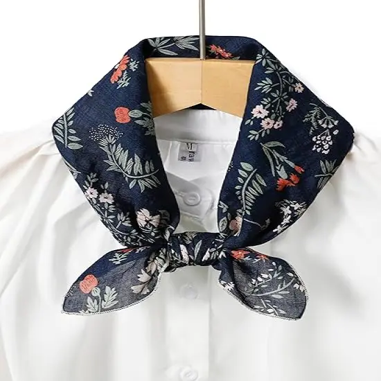 Multicolored 22''x22'' Cotton Bandana for Women and Men Multi-purpose Headband Hair Scarf Protective Coverage {5}