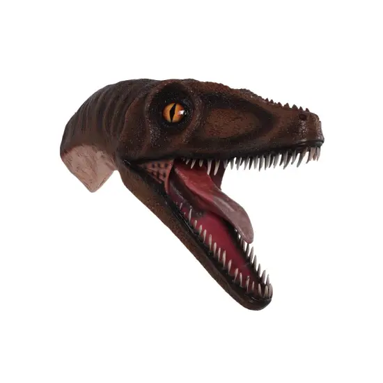 Velociraptor Dinosaur Head Life Size Statue {1}