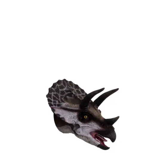 Triceratops Dinosaur Head Medium Statue {1}
