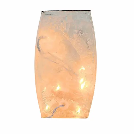 Stony Creek 8.0 Inch Trick Or Treat Pre-Lit Med Vase Halloween Lighted Glass Accent , Halloween Decor Halloween Pre-Lit Vase Scarecrow {2}