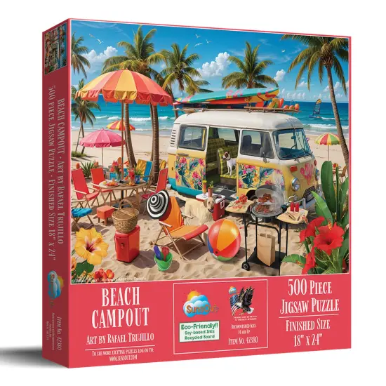 Sunsout Beach Campout 500 pc Jigsaw Puzzle 42380 {3}