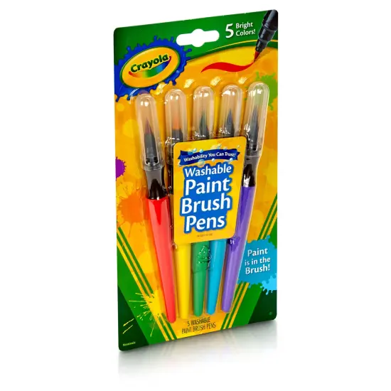 Crayola Project Paintbrush Pens 5/Pkg-Assorted Colors {3}