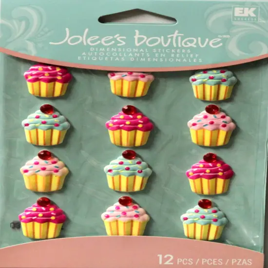 Jolee's Boutique Cupcakes Cabochons Dimensional Stickers {1}