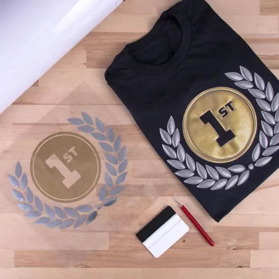 Siser&reg; Easy&reg; Puff Metallic Heat Transfer Vinyl, 11.8" x 60" Metallic Golden Rose {5}