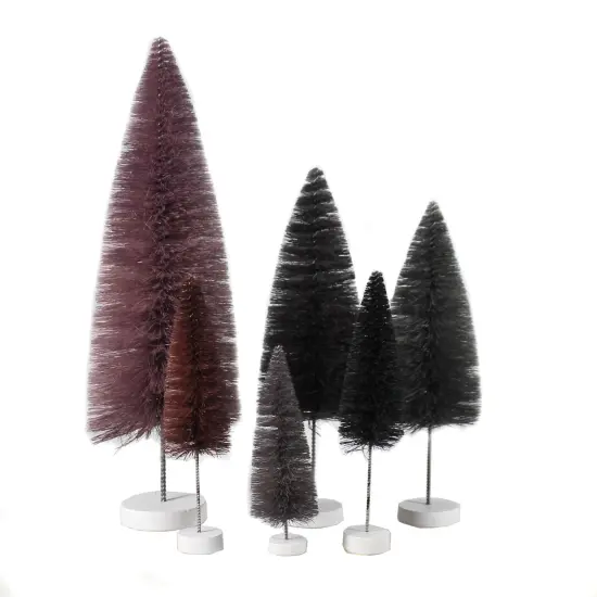 Cody Foster 15.0 Inch Purple Rainbow Trees Christmas Decorative Tree Set , Christmas Decor Putz Village Retro {2}