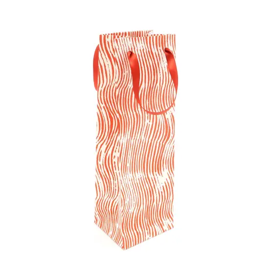 Wine Gift Bags - Set of 5, 14 X 4.5 Inch Red {2}