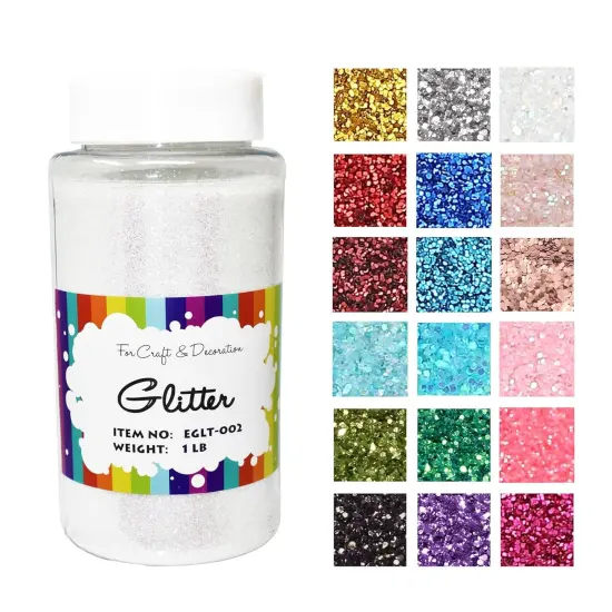 1 Pound Bottled Craft Glitter for Craft and Decoration {1}