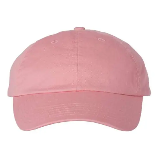 Valucap&reg; Adult Bio Washed Classic Dad Hat Pink {1}