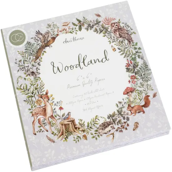 Craft Consortium Double-Sided Paper Pad 6"X6" 40/Pkg-Woodland {3}
