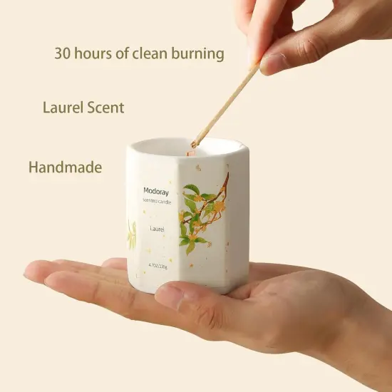 Scented Candle, Candles for Home Scented, Aromatherapy Candle，Long Lasting Natural Soy Candles，Wood Wick Candles {2}