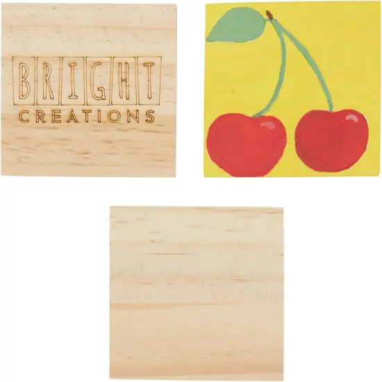 Pack of 15 - 1/4 inch Thick for Wood Burning, Engraving (3 x 3 Inches) {4}