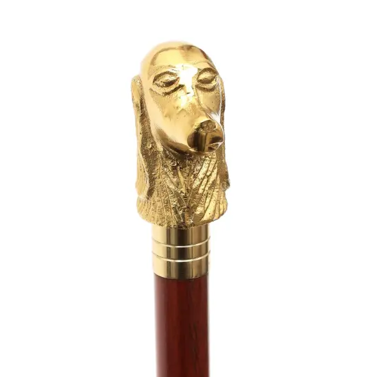 Dog-Shaped Metal Handle Wooden Shoehorn &ndash; 30" {3}