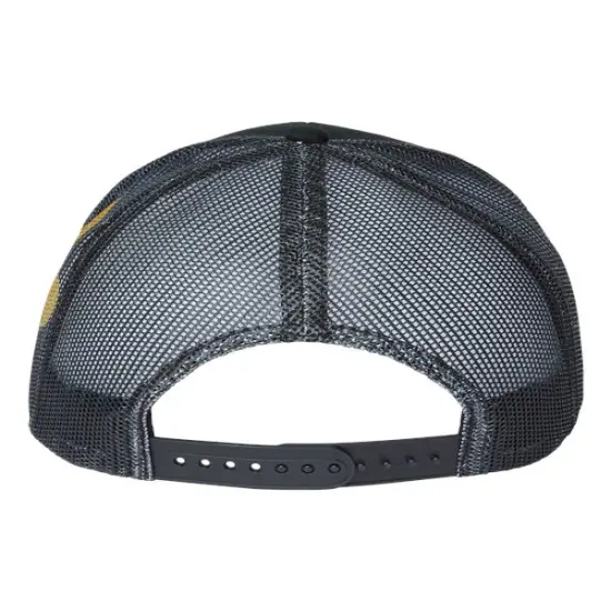 Kati&reg; Printed Mesh Trucker Cap Black/Black/FDL {2}