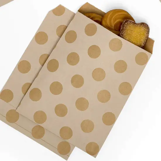 Vela Self-Sealing Frosted Paper Bags 5 1/8" x 6 3/8" {1}