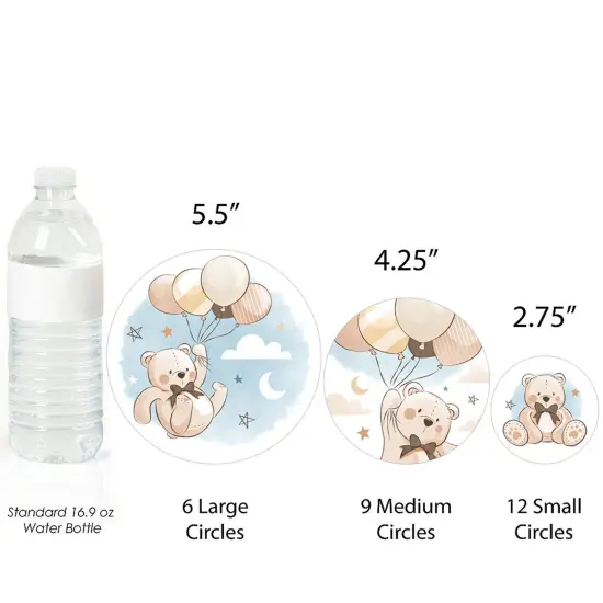 Big Dot of Happiness We Can Bearly Wait - Teddy Bear Baby Shower Giant Circle Confetti - Party Decorations - Large Confetti 27 Count {4}