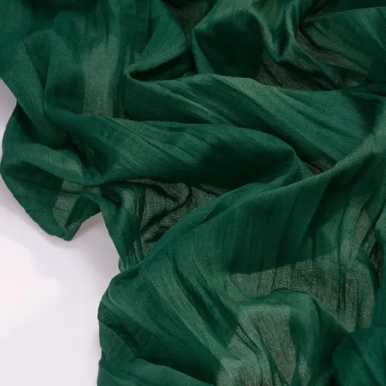 Emerald Green St Patricks Day Easter Cheesecloth Table Runner Boho Rustic Gauze 120 inch 10FT Cheese Cloth Runner for Wedding Party Baby Shower Decor {2}