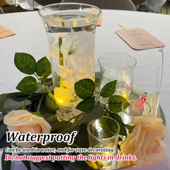 100PCs Mini Led Lights,Led Balloons Light for Party Decorations Neon Party Lights for Paper Lantern Easter Eggs Birthday Party Halloween Christmas Decoration(Glow steadily Warm White) {5}