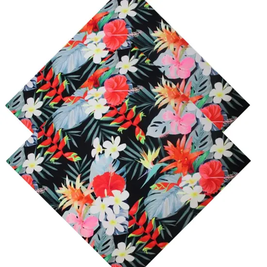 Tropical Mood Printed Spandex Fabric {5}