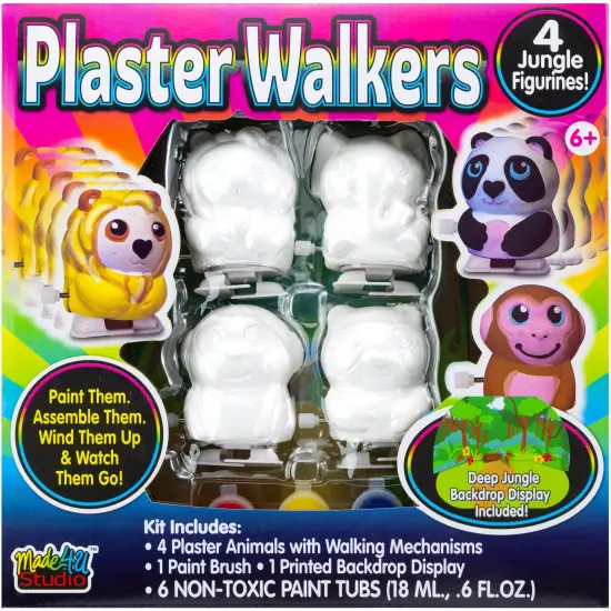 Colorbok Paint Your Own Plaster Walkers-Jungle {1}
