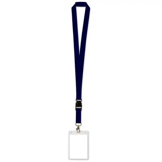 12 Pack Bulk Lanyard with Card Holder - black {1}