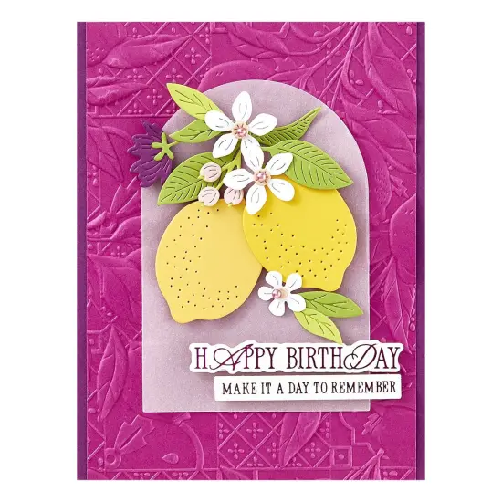 Spellbindrs 3D Embossing Folder From La Dolce Vita-Lemon Fresco {3}