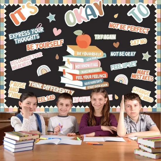 Boho Mental Health Bulletin Board Set {4}