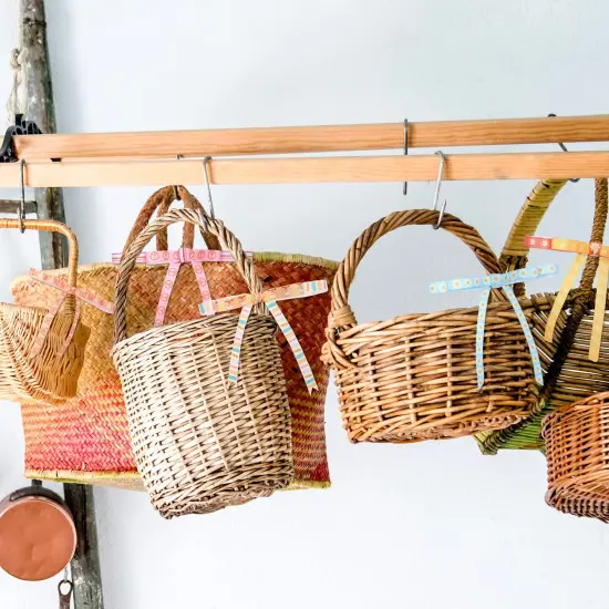 12 Rolls Groovy Retro Hippie Boho Ribbon Rainbow Butterfly Daisy Flower Craft Ribbon 60 Yards 3/8 Inch Printed Grosgrain Fabric Ribbon for Wreath Bow Making DIY Crafts Wrapping {3}